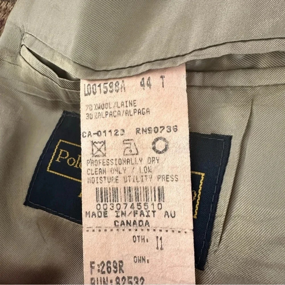 Polo University Club Wool and Alpaca Blazer Jacket - Picture 7 of 7